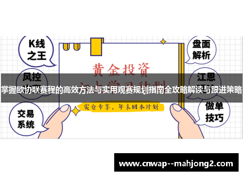 掌握欧协联赛程的高效方法与实用观赛规划指南全攻略解读与跟进策略